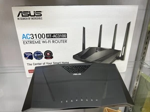 ASUS RT- AC3100 Extreme Dual Band Gigabit Wi-Fi Gaming Router WiFi MINT - Picture 1 of 9
