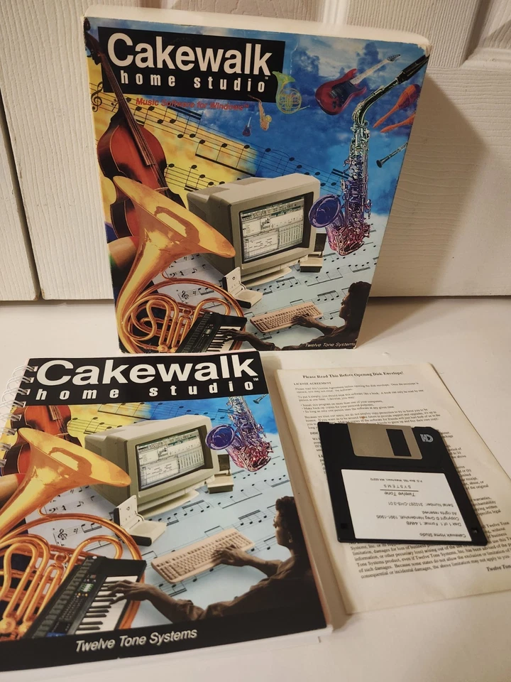 Cakewalk Home Studio 3.0 Windows Floppy Disc Vintage Music MIDI Software - Image 1 of 4