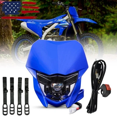Faro LED con interruptor de arnés de cableado para Yamaha YZ250F YZ250FX YZ450F YZ450FX Foto 1 de 4