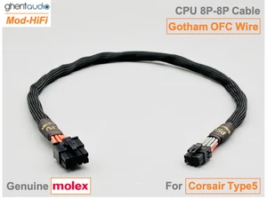 ⚡️Cable HiFi Gotham OFC CPU 8 pines para Corsair SF Series SF750 SF850 SF1000 - Imagen 1 de 6