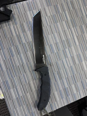 Lâmina de aço Cold Steel 13TL Warcraft Tanto fixa 7,5" CPM 3V (descontinuada). - Imagem 1 de 4