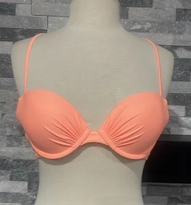 Aerie Swim Bikini Top 34 B Perkier Push-Up Stripe Strappy - Picture 1 of 8