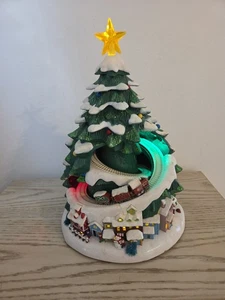 Avon Animation Christmas Tree Moving Train Lights & Music! 14” Tall 2007 Video - Picture 1 of 6
