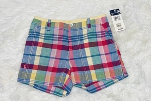 Vintage Ralph Lauren Girls Size 7 Madras New With Tags 100% cotton  - Picture 1 of 4