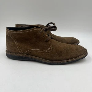 John Varvatos Star USA Men Size 11 M Dark Brown Suede Casual Chukka Ankle Boots - Picture 1 of 9