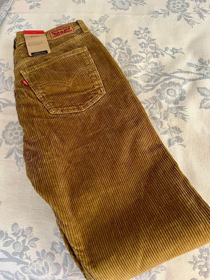 Levi’s Low Pro Pinstripe Mid Rise Straight Leg Jeans Women’s 36x30 (Read)