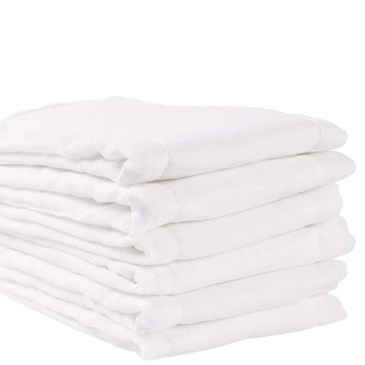 Pañales de tela preplegables de algodón Fasoar - 100 % algodón premium sin blanquear, 6 capas B... Foto 1 de 4