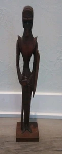 Handgeschnitzte Holz Don Quijote Skulptur Zenturio Figur 16,5" Mexiko - Bild 1 von 4