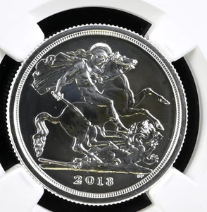 2013 £20 Silver George Dragon NGC MS69 DPL Commemorative Coin Great Britain - Picture 1 of 3