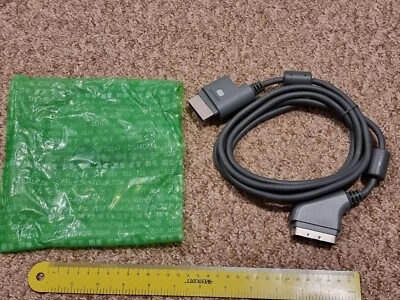 MICROSOFT XBOX 360 OFFICIAL RGB SCART TV AV CABLE LEAD BRAND NEW From DEV KIT - Image 1 of 4