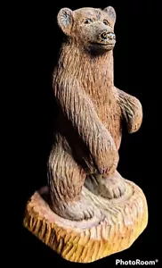 Wunderschön geschnitzter antiker Holzbär, ausdrucksstarkes Gesicht - tolle Qualität & Detailgenauigkeit - Bild 1 von 6