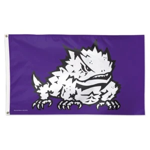 TCU HORNED FROGS 3'X5' DELUXE FLAG BRAND NEW WINCRAFT - Picture 1 of 1
