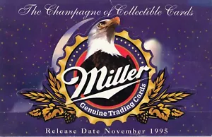 MILLER GENUINE BEER 1995 SPORTS TIME 3D COUNTER DISPLAY PROMO FOLDOUT CARD - Picture 1 of 6