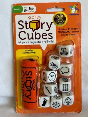Rory’s Story Cubes - Original - 9 Cubes, 54 Images, Storage Bag Orange - Image 1 of 2