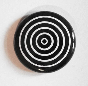 1" (25mm) 'Black and White' Button Badge - Picture 1 of 2