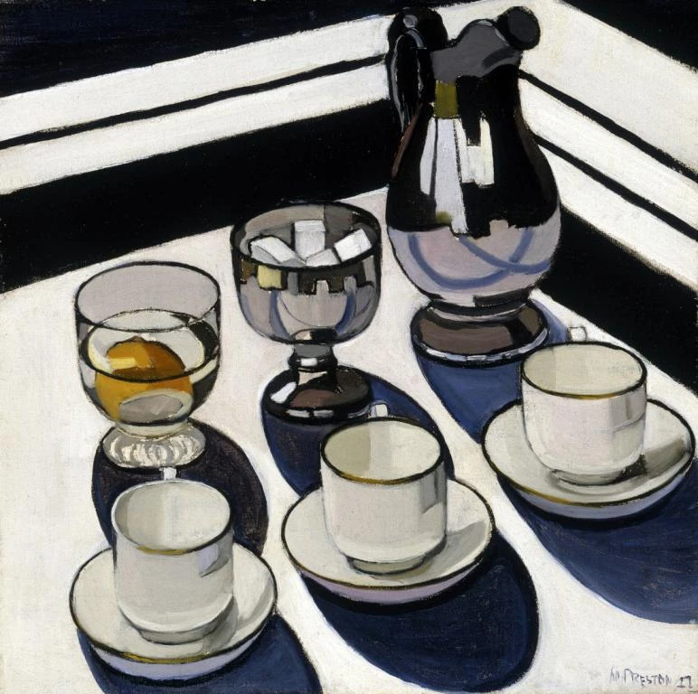 Implement Blue Margaret Preston 1927 Modernist Still Life Art Print to Frame - Image 1 of 1