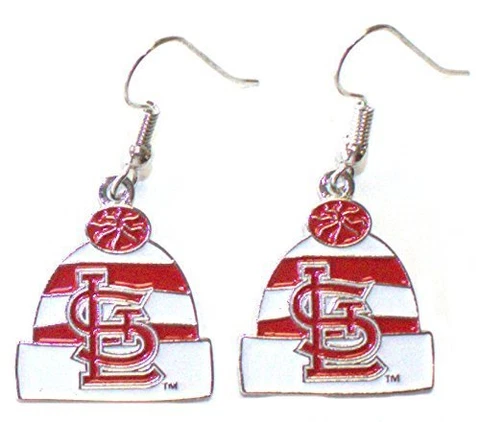 St. Louis Cardinals Knit Hat Earrings Cover
