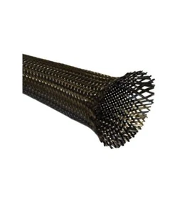TRESSE CARBONE TUBULAIRE, carbone pur HR haute résistance. Diamètre 30mm. - Foto 1 di 1