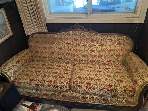 Antique Victorian vintage sofa Cover
