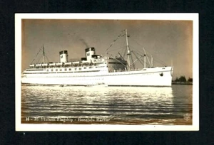 14 RPPC Full side view  EKC H 75  Honolulu Harbor Matsonia  Flagship Kodak Hawai - Picture 1 of 2