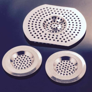 3 X STAINLESS STEEL SINK BATH PLUG HOLE STRAINER BASIN HAIR TRAP DRAINER COVER - Picture 1 of 5