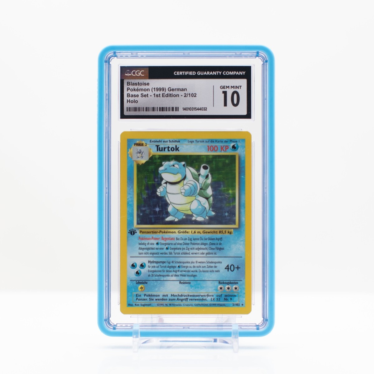 Pokémon TCG Base Set Blastoise Grade 10 Individual Pokémon TCG Base Set Blastoise Grade 10 Individual