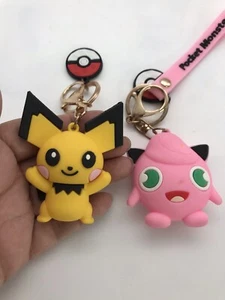 Llavero Pichu JIGGLYPUFF Pokemon Original De Colección - PVC 3D - Imagen 1 de 5
