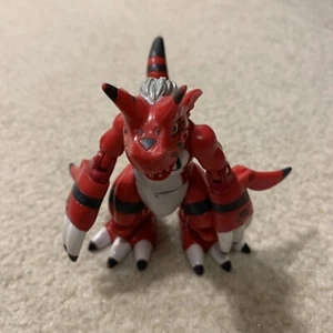 Digimon Digi Warriors Growlmon Red 4.5" Toy Action Figure Rare 2001 Bandai - Picture 1 of 12