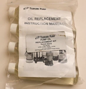 Tsurumi Pump Oil Kit P/N 30215 QTY 4 x 8.1oz Bottle 3-PN 4-PN 8-PN 12-PN Gasket - Picture 1 of 3