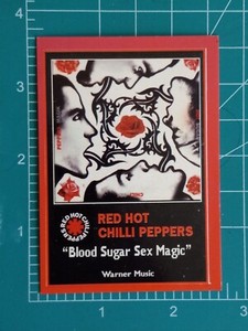 1997 Ultra Figus Argentina Rock Music Cards RED HOT CHILI PEPPERS SEX MAGIC 