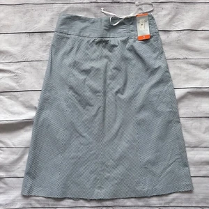NWT HALOGEN Women's A LINE Blue and White Pinstripe Skirt Size 2 (NEW!) - Picture 1 of 6