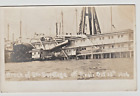 Real Photo Rppc Postcard Wreck Of Steamer Saratoga Hudson River Off Tivoli  Ny