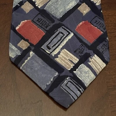 Vintage Cambridge Classics Mervyns Blue 100% Italian Silk Made In USA - Image 1 of 4