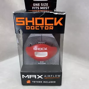 Protector bucal protector labial de fútbol americano Shock Doctor Max Airflow talla única para la mayoría - Imagen 1 de 6