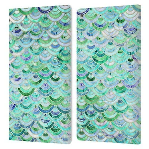 OFFICIAL MICKLYN LE FEUVRE MARBLE PATTERNS LEATHER BOOK CASE FOR AMAZON FIRE - Picture 1 of 21