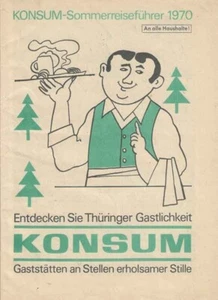 DDR Berlin 1970 KONSUM-Sommerreiseführer Entdecken Sie Thüringer Gastlichkeit - Bild 1 von 5