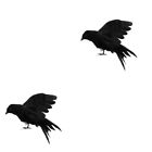2 PC Realistic Crow Prop Halloween Props to Decorate