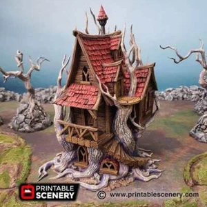 Feywild Bower - Ruined Fantasy Building - Fantasy Tabletop Terrain - Picture 1 of 8