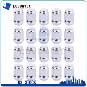 20 Pack Lug Nuts Bulge Acorn 12x1.5 Chrome Wheel Nut Fits Acura CL Cadillac CTS - Picture 1 of 8