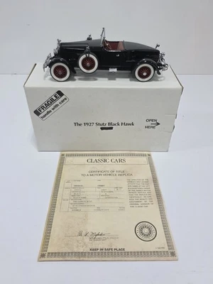Stutz Black Hawk 1927 convertible 1:24 diecast Danbury como nuevo en caja con título Foto 1 de 4