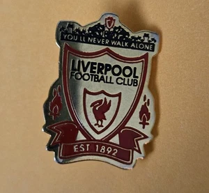 LIVERPOOL F.C Enamel Pin Badge. YOU' LL NEVER WALK ALONE. HARD PIN SIZE 27MM - Picture 1 of 4