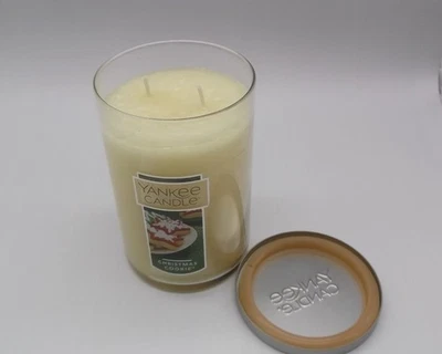 Yankee Candle Christmas Cookie Large 20 oz Tumbler Cylinder 2-Wick Jar w Lid NEW - Image 1 of 4