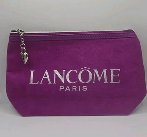 Bolso de Cosméticos Lancome Paris Edición Limitada 80 Aniversario Púrpura Corazón Cremallera - Imagen 1 de 4