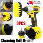 3Pcs Grout Power Scrubber Cleaning Drill Brush Tub Cleaner Combo Tool Set Kit