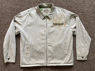 Thor Jacket Men's XL Beige Green Lined Motorcycle Motocross Y2K - Image 1 of 4