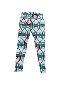 Lularoe Womens Leggings Tall & Curvy Dracula Blue White Red Halloween Stretch - Picture 1 of 7