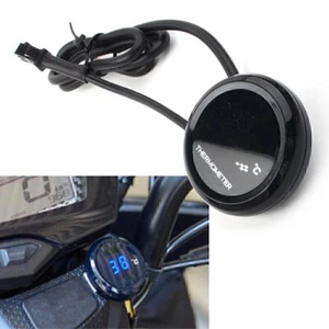 12V Motorcycle LCD Digital Meter Thermometer Water Temperature Sensor Gauge Kit - Picture 1 of 11