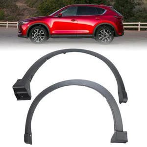 Pair Left+Right Side Front Wheel Fender Arch Trim Black For 2017-2021 MAZDA CX-5 - Picture 1 of 13