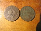 1834, 1851 United States Large Cents  Culls