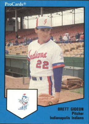 1989 Indianapolis Indians ProCards #1230 Brett Gideon  - Image 1 of 2